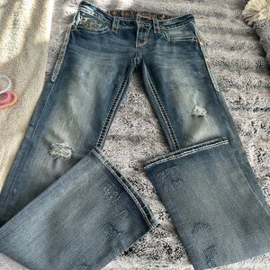 Rock Revival Women's Faded Blue Boot Cut Jeans